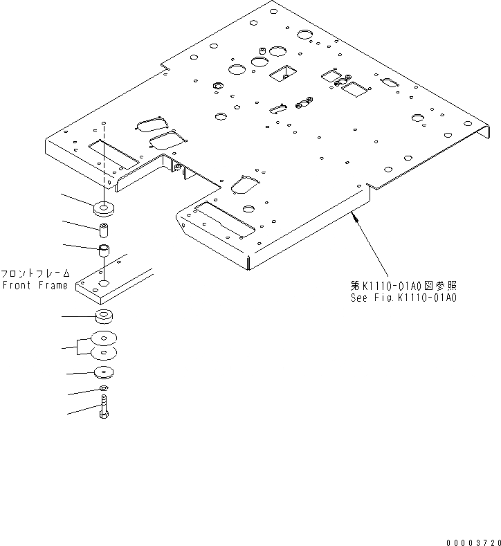 Схема запчастей Komatsu GD655-3Y - КЛАПАН МЕХ-М УПРАВЛ-Я (/) КАБИНА ОПЕРАТОРА И СИСТЕМА УПРАВЛЕНИЯ