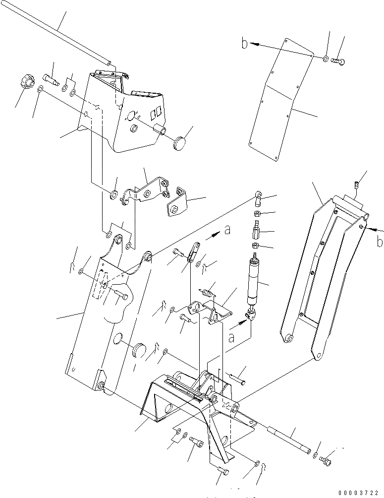 Схема запчастей Komatsu GD655-3Y - РЫЧАГ УПРАВЛЕНИЯ РАБОЧИМ ОБОРУДОВАНИЕМ КАБИНА ОПЕРАТОРА И СИСТЕМА УПРАВЛЕНИЯ