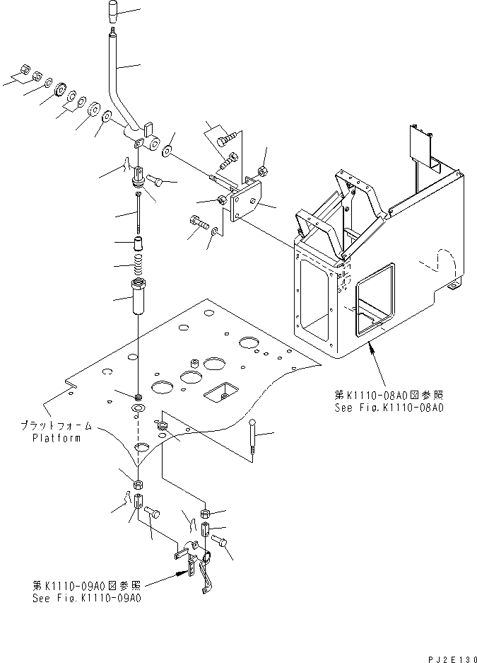 Схема запчастей Komatsu GD655-3Y - АКСЕЛЕРАТОР РЫЧАГ (/) КАБИНА ОПЕРАТОРА И СИСТЕМА УПРАВЛЕНИЯ