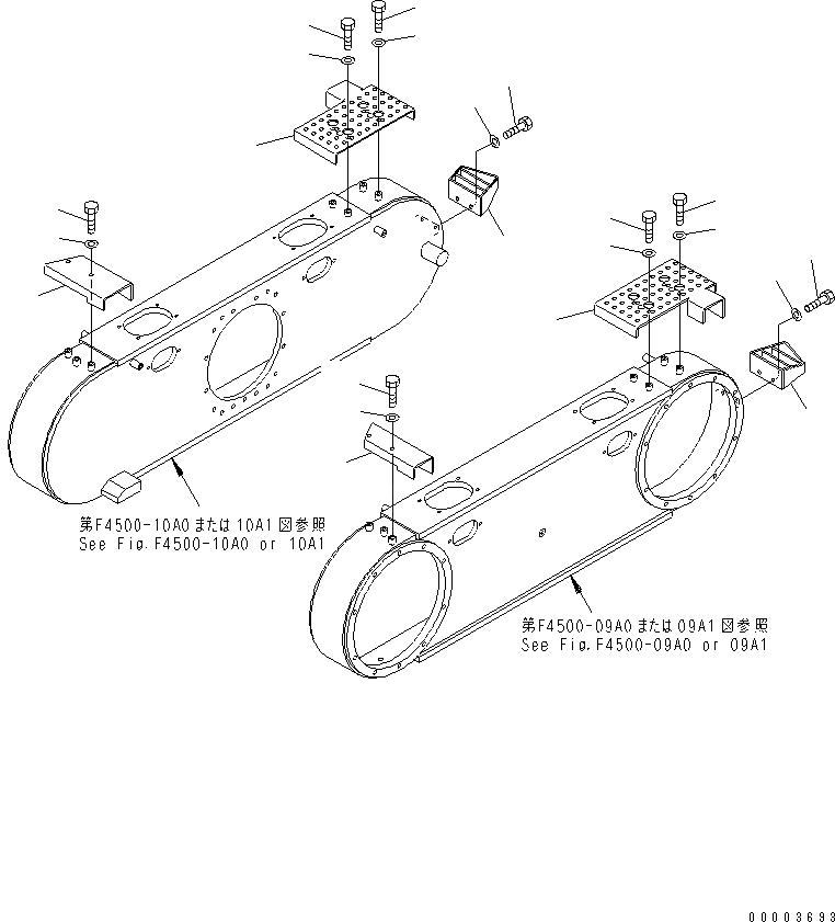 Схема запчастей Komatsu GD655-3A - ЗАДН. МОСТ (СТУПЕНИ) (ДЛЯ СДВОЕНН. КОРПУС) ТРАНСМИССИЯ
