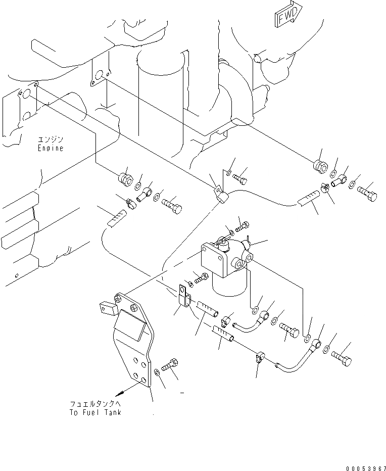 Схема запчастей Komatsu GD655-3E0 - ДВИГАТЕЛЬ АКСЕССУАРЫ (C АНТИКОР. ЭЛЕМЕНТОМ) КОМПОНЕНТЫ ДВИГАТЕЛЯ