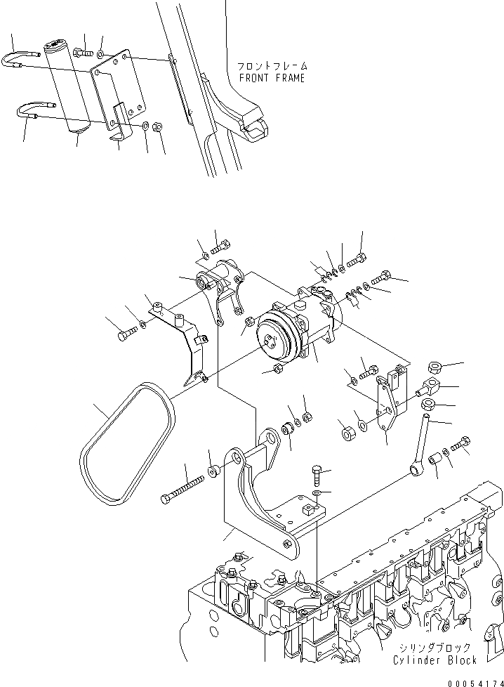 Схема запчастей Komatsu GD655-3E0 - КОНДИЦ. ВОЗДУХА (КОНДИЦ. ВОЗДУХА ОБОРУД-Е И ЭЛЕМЕНТЫ КРЕПЛЕНИЯ) КАБИНА ОПЕРАТОРА И СИСТЕМА УПРАВЛЕНИЯ