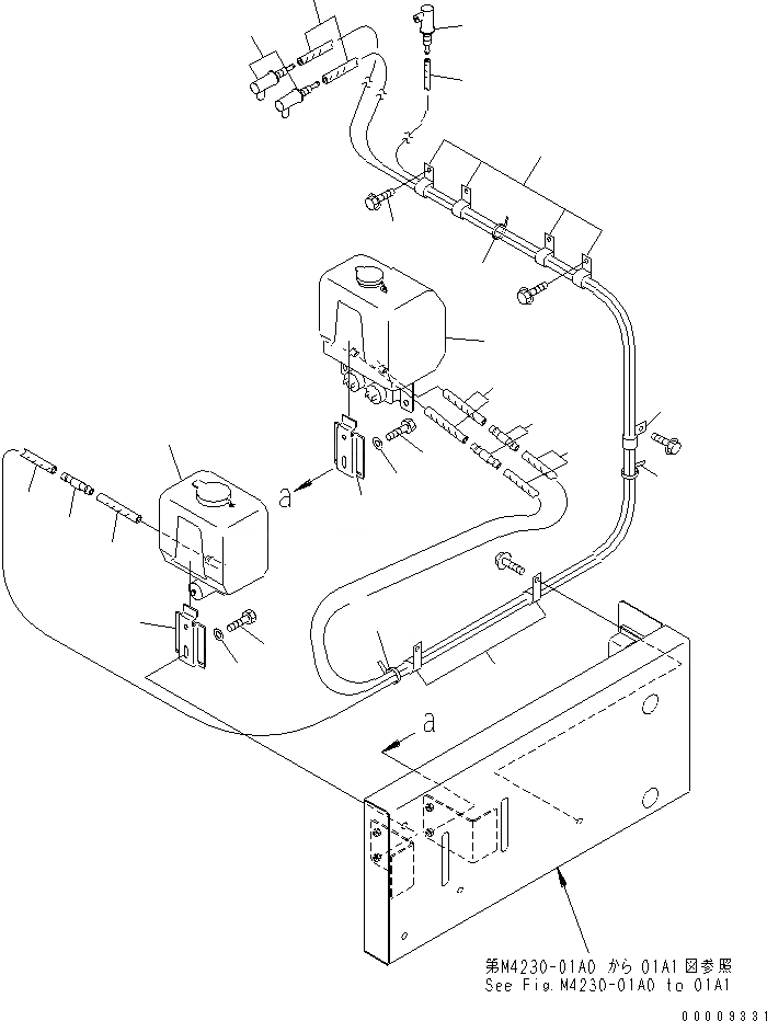 Схема запчастей Komatsu GD655-3C - ОМЫВАТЕЛЬ СТЕКЛА (-БАК ТИП) КАБИНА ОПЕРАТОРА И СИСТЕМА УПРАВЛЕНИЯ