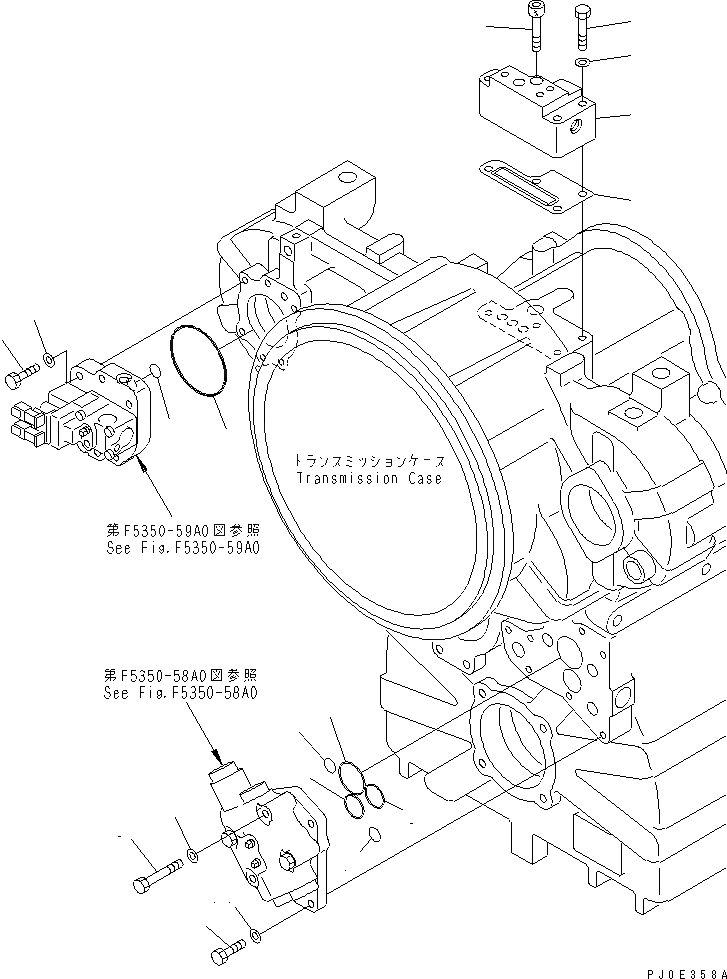 Схема запчастей Komatsu GD655-3 - УПРАВЛЯЮЩ. КЛАПАН (КЛАПАН КРЕПЛЕНИЕ) ТРАНСМИССИЯ