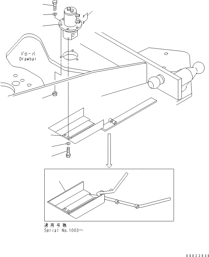 Схема запчастей Komatsu GD655-3 - КЛАПАН (ДЛЯ ГИДРОЛИНИЯ) (/) ГИДРАВЛИКА