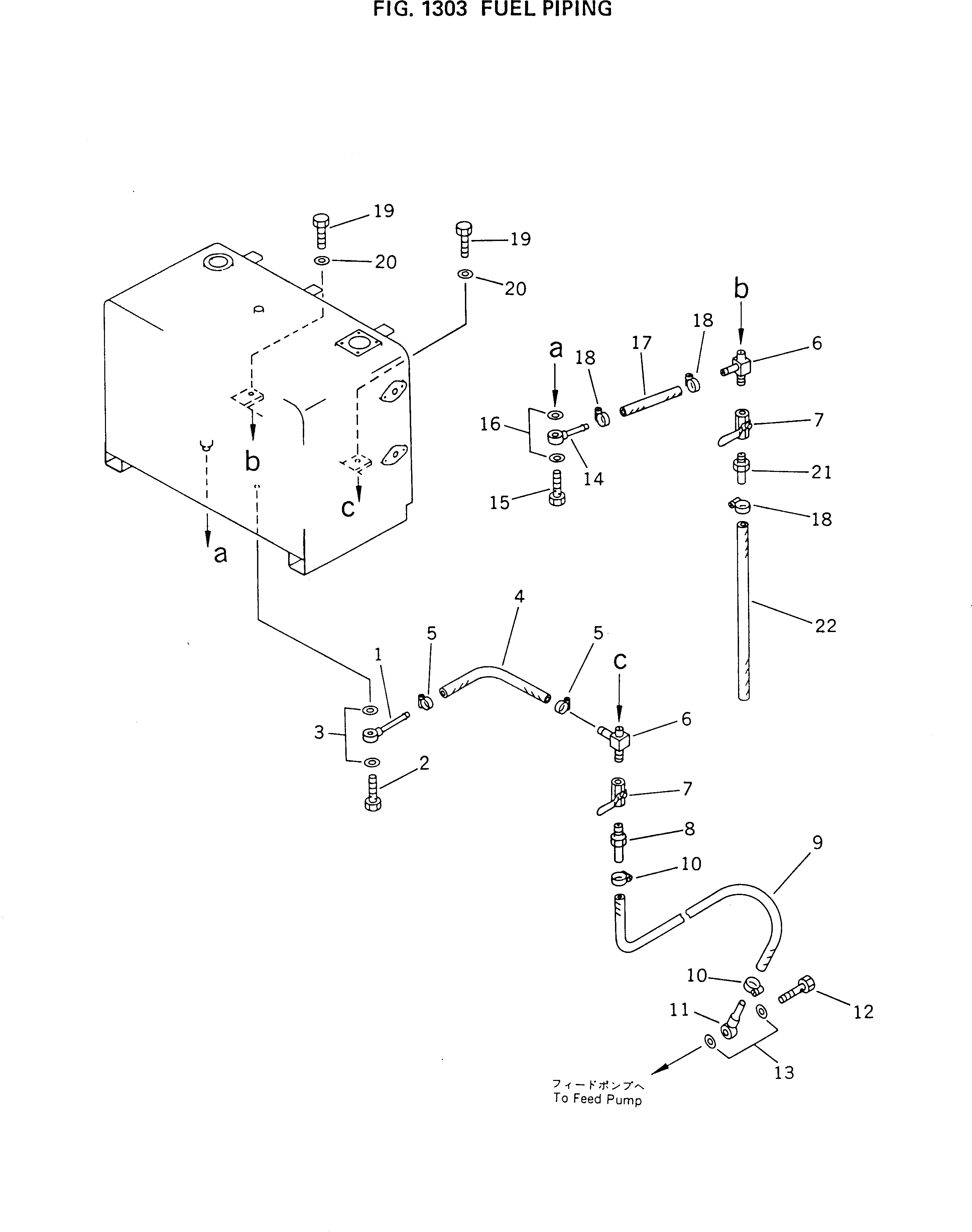 Схема запчастей Komatsu GD661A-1 - ТОПЛИВОПРОВОД. КОМПОНЕНТЫ ДВИГАТЕЛЯ И ЭЛЕКТРИКА