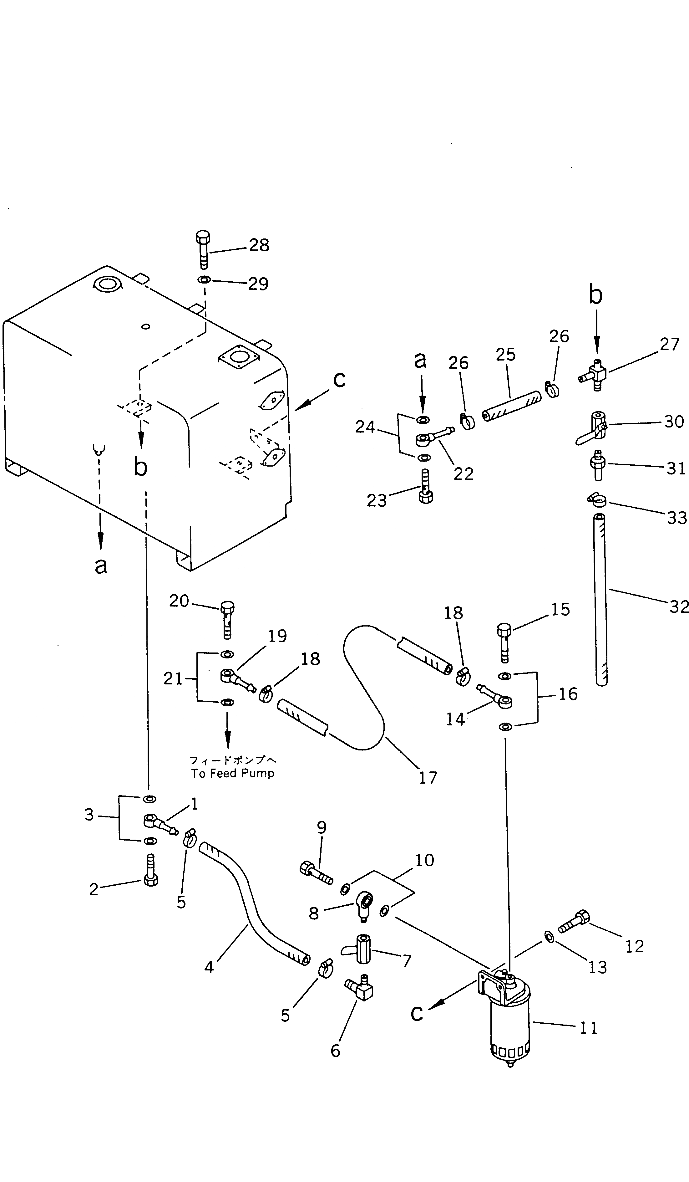 Схема запчастей Komatsu GD661A-1 - ТОПЛИВОПРОВОД. (С ДОПОЛН. ТОПЛИВН. ФИЛЬТР.)(№-) КОМПОНЕНТЫ ДВИГАТЕЛЯ И ЭЛЕКТРИКА