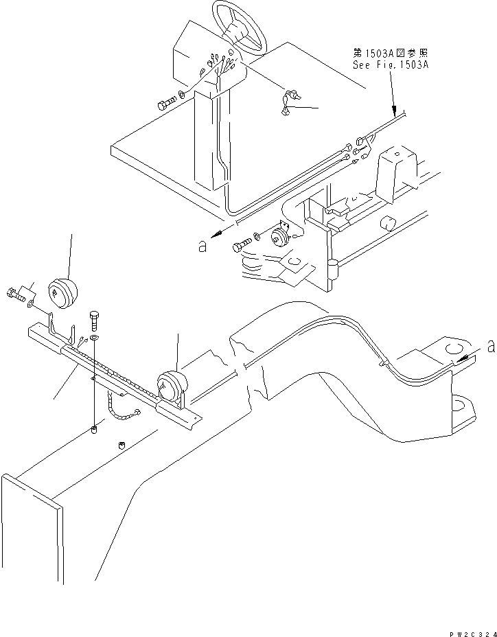 Схема запчастей Komatsu GD661A-1 - ГОЛОВНОЕ ОСВЕЩЕНИЕ(№89-) КОМПОНЕНТЫ ДВИГАТЕЛЯ И ЭЛЕКТРИКА