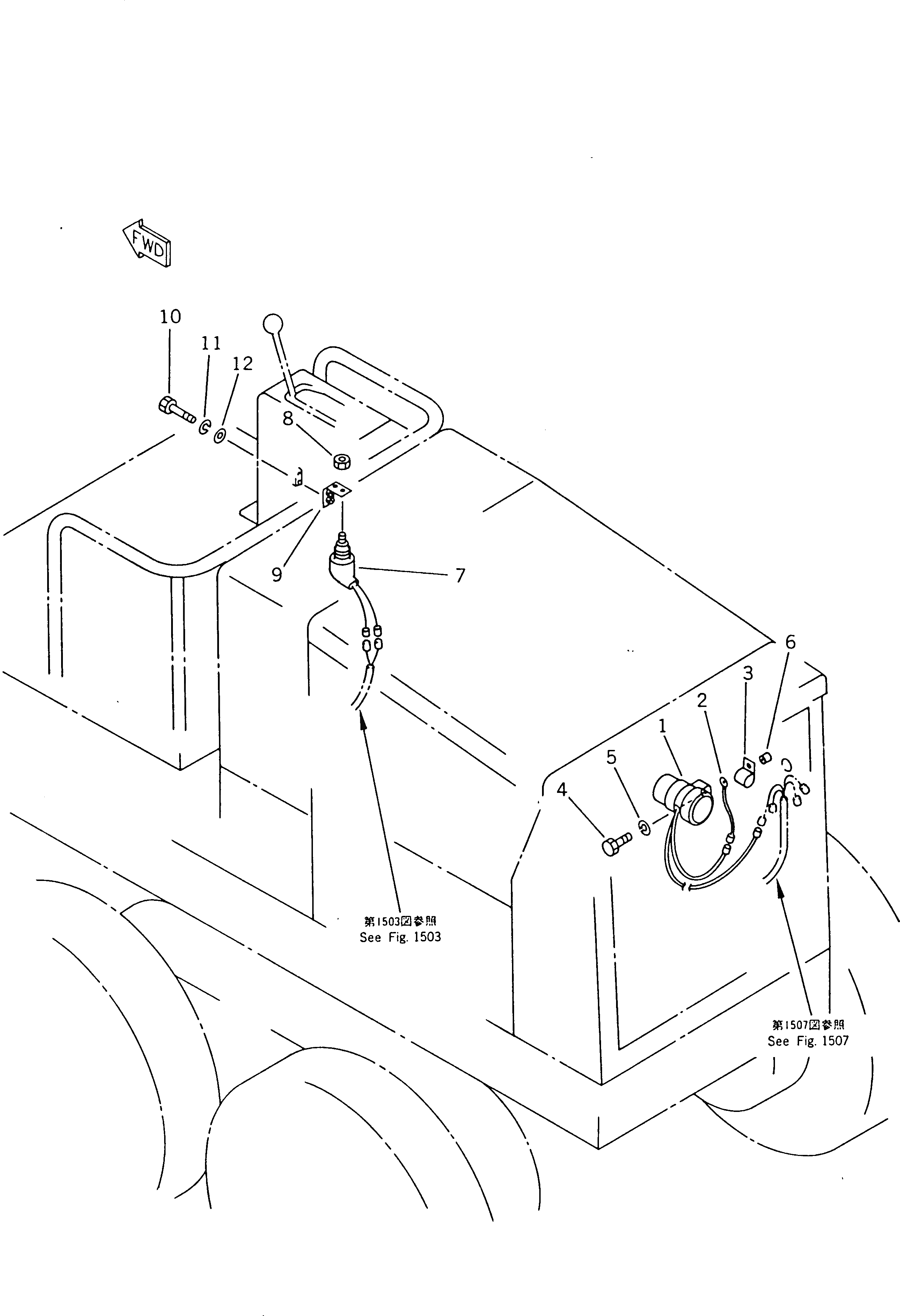 Схема запчастей Komatsu GD661A-1 - СИГНАЛ. ЗАДНЕГО ХОДА КОМПОНЕНТЫ ДВИГАТЕЛЯ И ЭЛЕКТРИКА