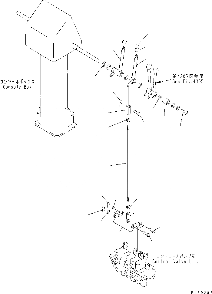 Схема запчастей Komatsu GD661A-1 - ГИДРАВЛ РЫЧАГ УПРАВЛ-Я (ДЛЯ НАКЛОНЯЕМ.)(№8-) СИСТЕМА УПРАВЛЕНИЯ