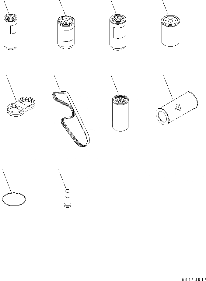 Схема запчастей Komatsu GD675-3A - ЗАП. ЧАСТИ АКСЕССУАРЫ И ИНСТРУМЕНТ