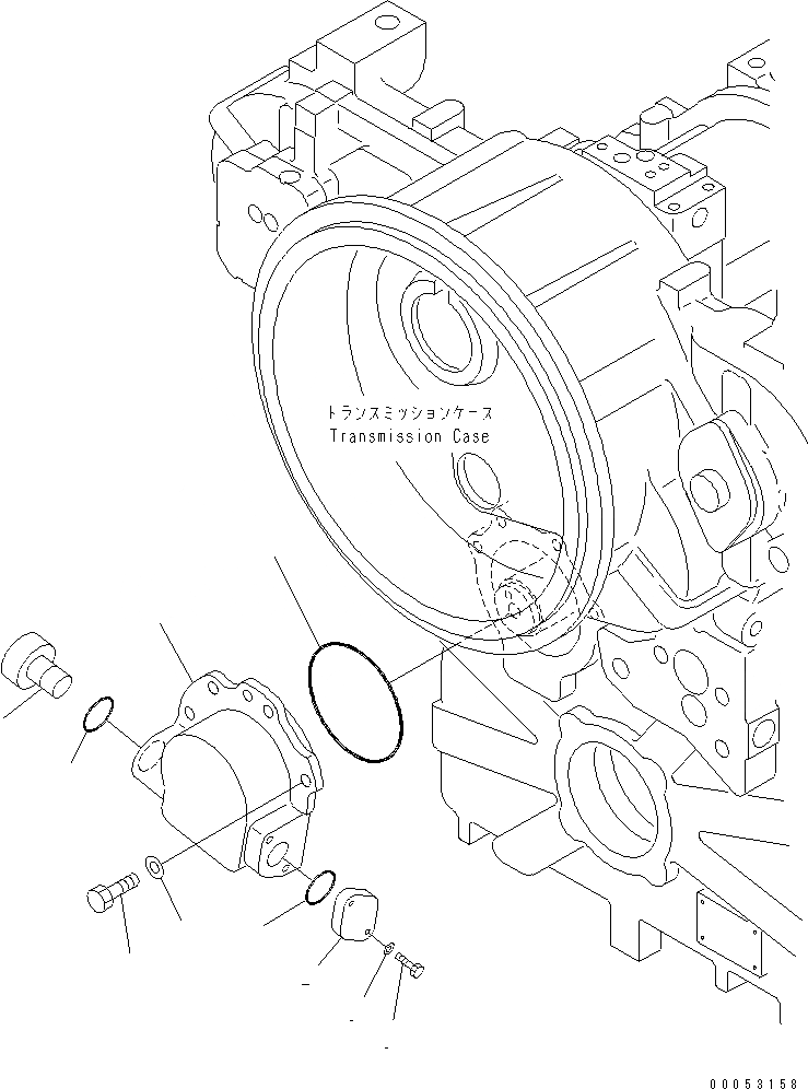Схема запчастей Komatsu GD675-3E0 - ТРАНСМИССИЯ (SPEED METER) ТРАНСМИССИЯ