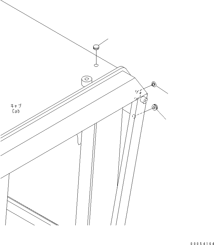 Схема запчастей Komatsu GD675-3E0 - ЧАСТИ КАБИНЫ(ДЛЯ БЕЗ KOMTRAX) КАБИНА ОПЕРАТОРА И СИСТЕМА УПРАВЛЕНИЯ