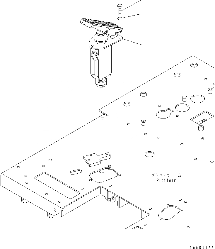 Схема запчастей Komatsu GD675-3E0 - ПЕДАЛЬ ТОРМОЗА КАБИНА ОПЕРАТОРА И СИСТЕМА УПРАВЛЕНИЯ