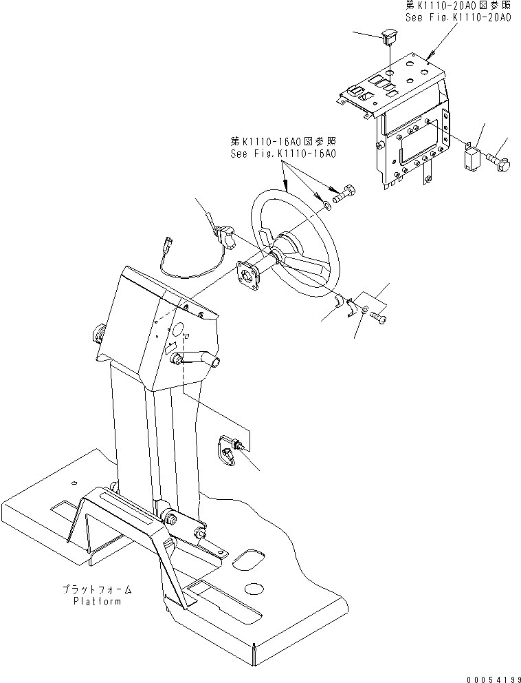Схема запчастей Komatsu GD675-3E0 - DIMMER ПЕРЕКЛЮЧАТЕЛЬ КАБИНА ОПЕРАТОРА И СИСТЕМА УПРАВЛЕНИЯ