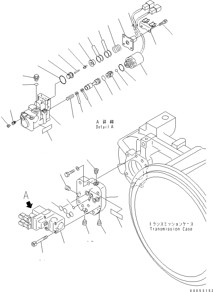 Схема запчастей Komatsu GD675-3A - УПРАВЛЯЮЩ. КЛАПАН (L/C КЛАПАН) (ЕС NOISE REGULATION ARRANGEMENT )(№-) ТРАНСМИССИЯ