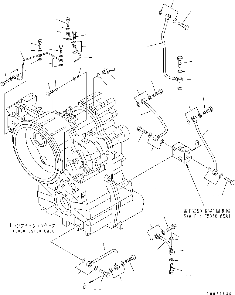 Схема запчастей Komatsu GD675-3A - ТРАНСМИССИЯ (ТРУБЫ) (ЕС NOISE REGULATION ARRANGEMENT ) (/)(№-) ТРАНСМИССИЯ