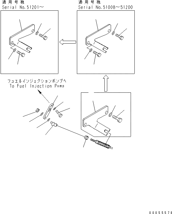 Схема запчастей Komatsu GD675-3 - ДВИГАТЕЛЬ АКСЕССУАРЫ (АКСЕЛЕРАТОР УПРАВЛ-Е) (РЕГУЛИР. HORSEPOWER ТИП) (C АНТИКОР. ЭЛЕМЕНТОМ)(№-) КОМПОНЕНТЫ ДВИГАТЕЛЯ