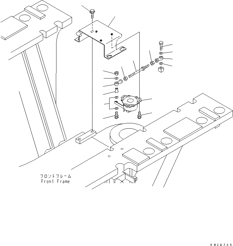 Схема запчастей Komatsu GD675-3 - ЗАДН. Э/ПРОВОДКА (СОЧЛ. СОЕД. ДАТЧИК)(№-.) ЭЛЕКТРИКА