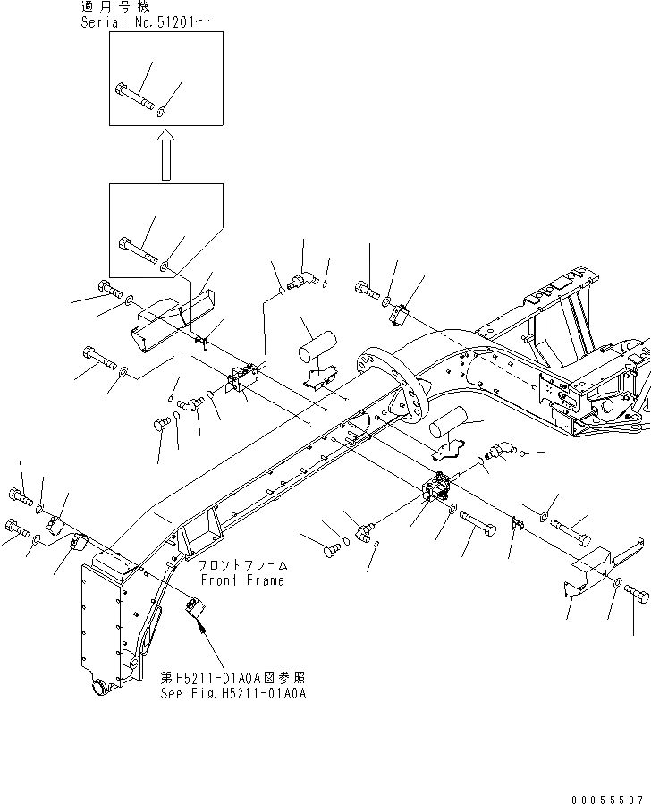 Схема запчастей Komatsu GD675-3 - КЛАПАН (ДЛЯ ГИДРОЛИНИЯ) (/) (С SCARIFIER¤ НАКЛОНЯЕМ. И РЫХЛИТЕЛЬ)(№-) ГИДРАВЛИКА