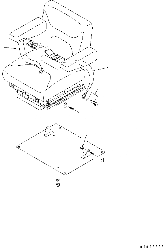Схема запчастей Komatsu GD675-3 - РЕМЕНЬ БЕЗОПАСНОСТИ (2-ТОЧЕЧН. РЕМН. БЕХОПАСТНОСТИ¤ ШИР. MM) КАБИНА ОПЕРАТОРА И СИСТЕМА УПРАВЛЕНИЯ