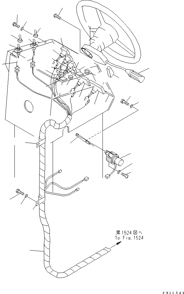 Схема запчастей Komatsu GD705A-4A-N - ЭЛЕКТРИКА (ДЖОЙСТИК РЫЧАГ СПЕЦ-Я.) (ЛИНИЯ ПАНЕЛИ МОНИТОРА) КОМПОНЕНТЫ ДВИГАТЕЛЯ И ЭЛЕКТРИКА