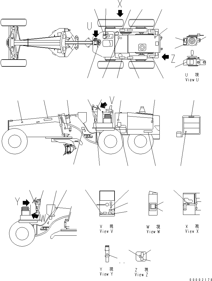 Схема запчастей Komatsu GD705A-4A-N - МАРКИРОВКА (ДЖОЙСТИК РЫЧАГ СПЕЦ-Я.) МАРКИРОВКА¤ ИНСТРУМЕНТ И РЕМКОМПЛЕКТЫ