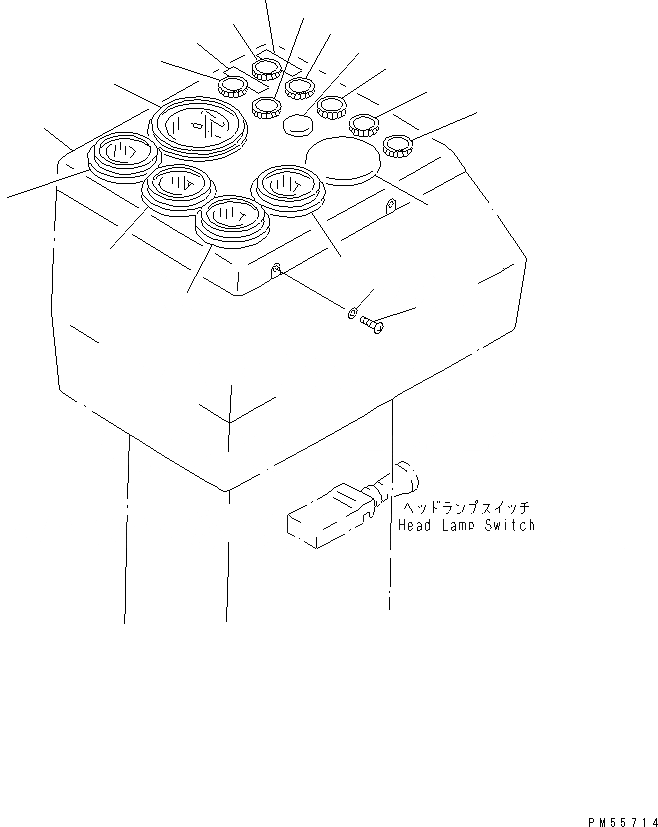 Схема запчастей Komatsu GD705A-4 - ПАНЕЛЬ МОНИТОРА (С ОТВАЛ АККУМУЛЯТОР И ОТВАЛ ПЛАВАЮЩ)(№7-) КОМПОНЕНТЫ ДВИГАТЕЛЯ И ЭЛЕКТРИКА
