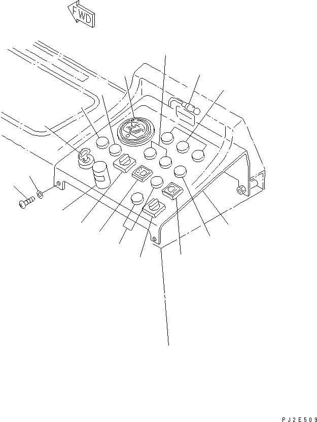 Схема запчастей Komatsu GD705A-4 - ПАНЕЛЬ ПРИБОРОВ (С ПЕРЕДН. И ЗАДН. РАБОЧ. ОСВЕЩЕНИЕ)(№-) КОМПОНЕНТЫ ДВИГАТЕЛЯ И ЭЛЕКТРИКА