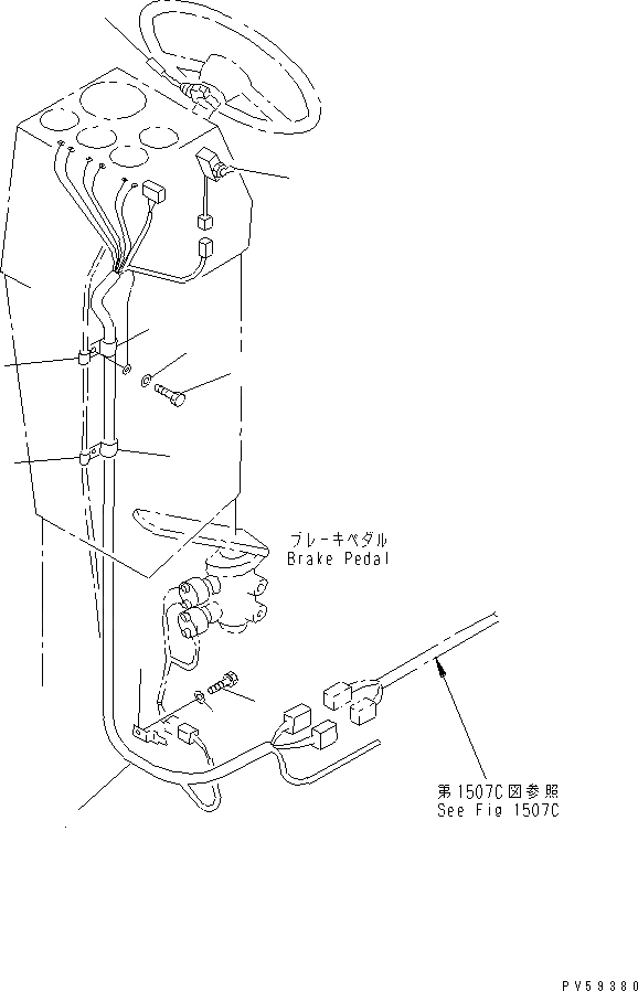 Схема запчастей Komatsu GD705A-4 - ЭЛЕКТРИКА (ЛИНИЯ ПАНЕЛИ МОНИТОРА)(№-) КОМПОНЕНТЫ ДВИГАТЕЛЯ И ЭЛЕКТРИКА