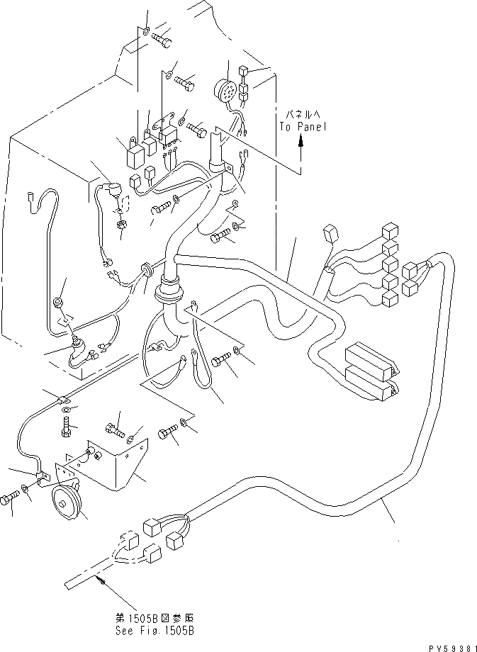 Схема запчастей Komatsu GD705A-4 - ЭЛЕКТРИКА (ЛИНИЯ ПАНЕЛИ ПРИБОРОВ)(№-) КОМПОНЕНТЫ ДВИГАТЕЛЯ И ЭЛЕКТРИКА