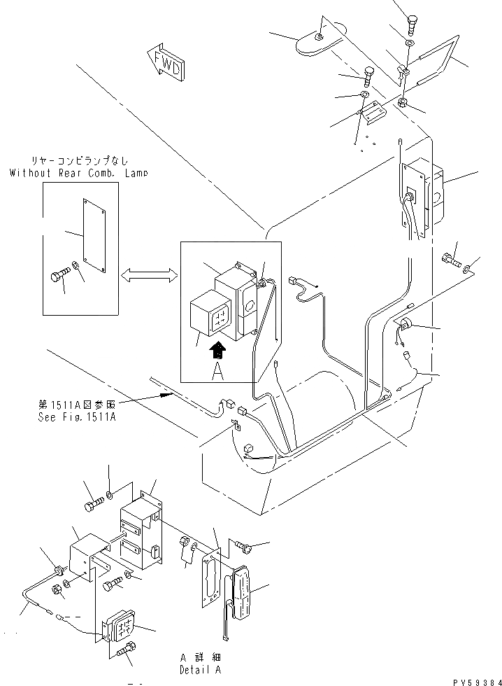 Схема запчастей Komatsu GD705A-4 - ЭЛЕКТРИКА (ЗАДН. ЛИНИЯ)(№-) КОМПОНЕНТЫ ДВИГАТЕЛЯ И ЭЛЕКТРИКА