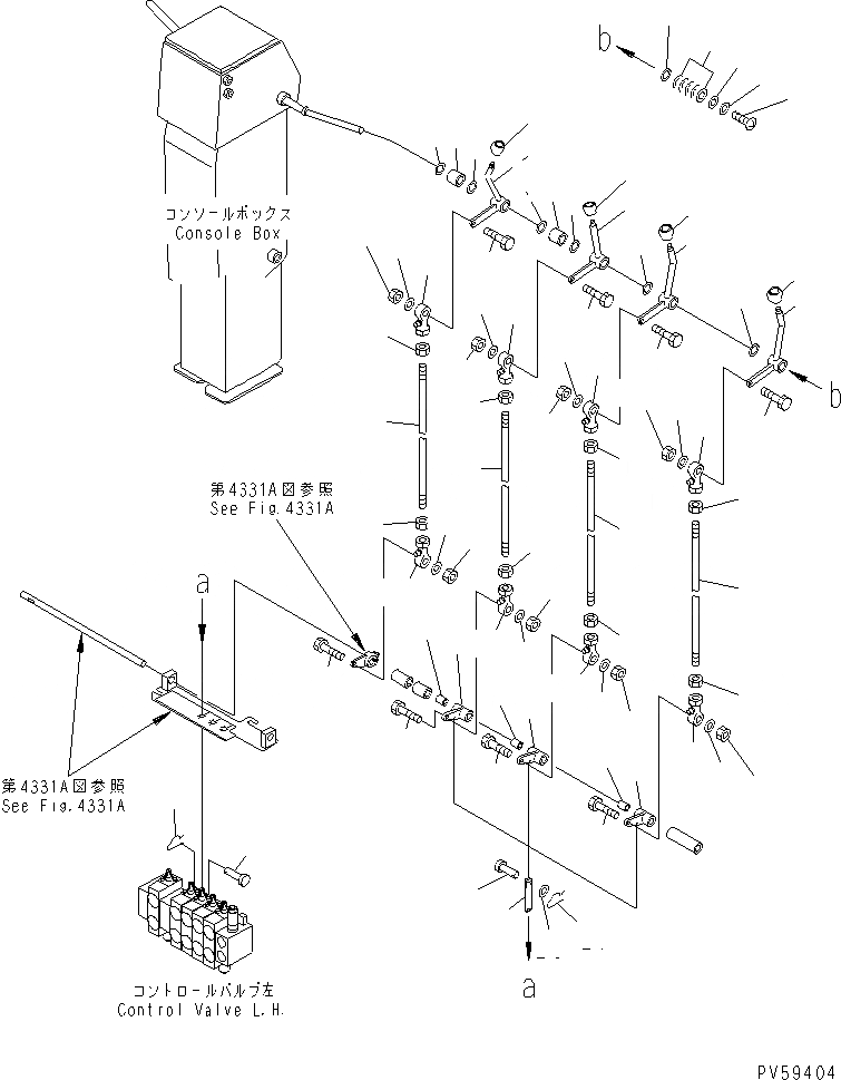 Схема запчастей Komatsu GD705A-4 - ГИДРАВЛ РЫЧАГ УПРАВЛ-Я (ЛЕВ.)(№-) СИСТЕМА УПРАВЛЕНИЯ