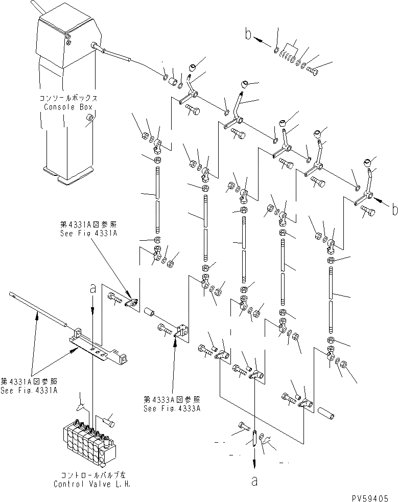 Схема запчастей Komatsu GD705A-4 - ГИДРАВЛ РЫЧАГ УПРАВЛ-Я (ПРАВ.) (С РЫХЛИТЕЛЕМ)(№-) СИСТЕМА УПРАВЛЕНИЯ