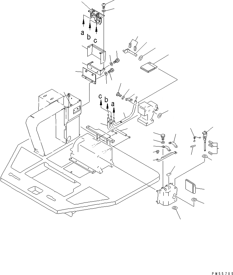 Схема запчастей Komatsu GD705A-4 - КОНДИЦ. ВОЗДУХА (/8) (ПАНЕЛЬ УПРАВЛЕНИЯ И BUFFLE)(№-) РАМА И ЧАСТИ КОРПУСА