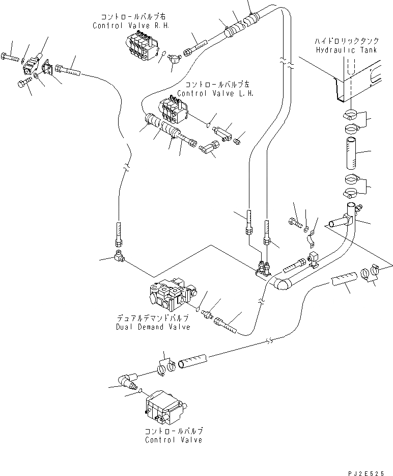 Схема запчастей Komatsu GD705A-4 - ГИДРАВЛ ТРУБЫ (КЛАПАН - БАК) (С РЫХЛИТЕЛЕМ) (D.D.V. СПЕЦ-Я)(№-) ГИДРАВЛИКА