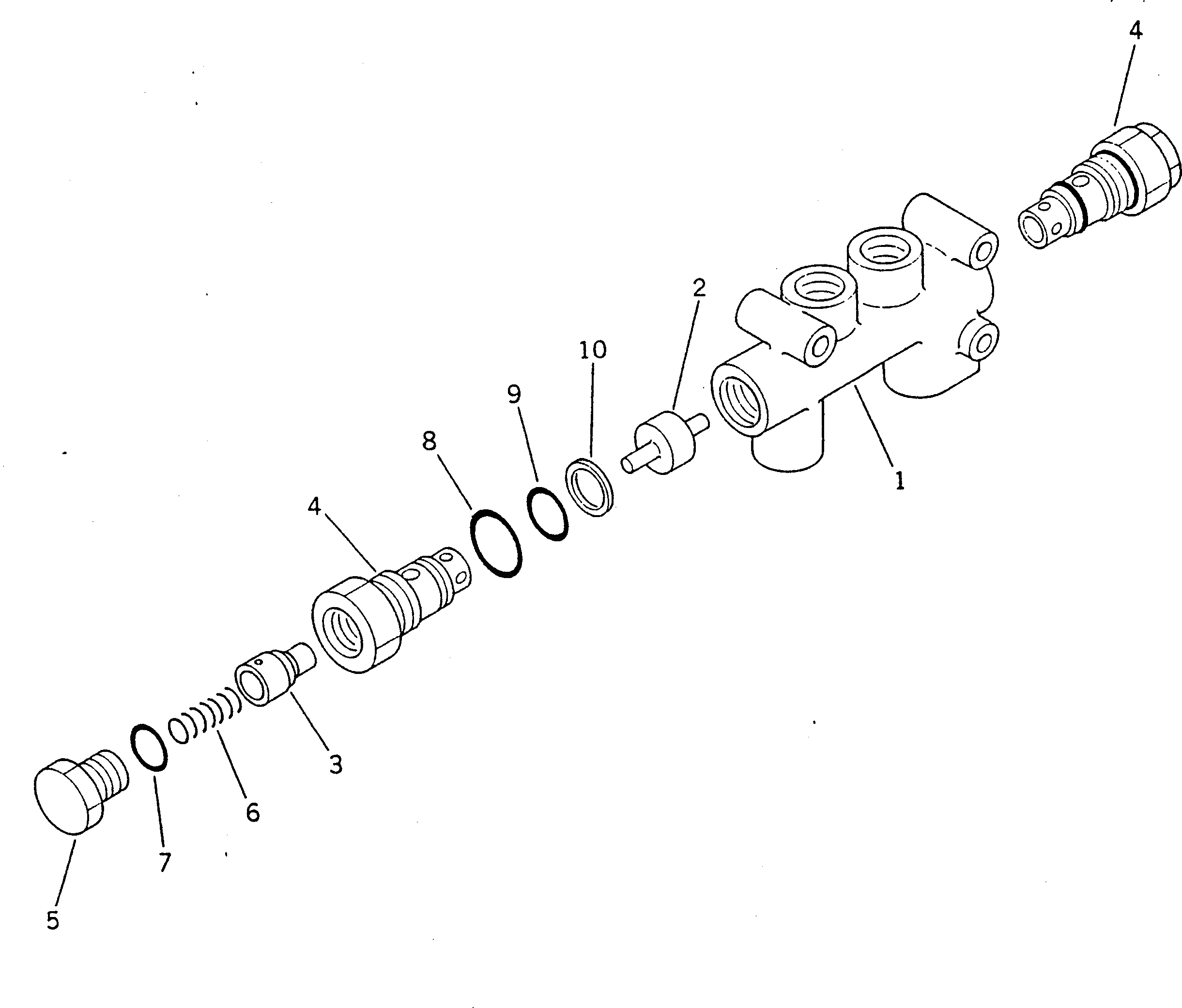 Схема запчастей Komatsu GD705A-3A - ГЛАВН. КОНТРОЛЬНЫЙ КЛАПАН(ДЛЯ СОЧЛ. СОЕД.)(№-) ГИДРАВЛИКА