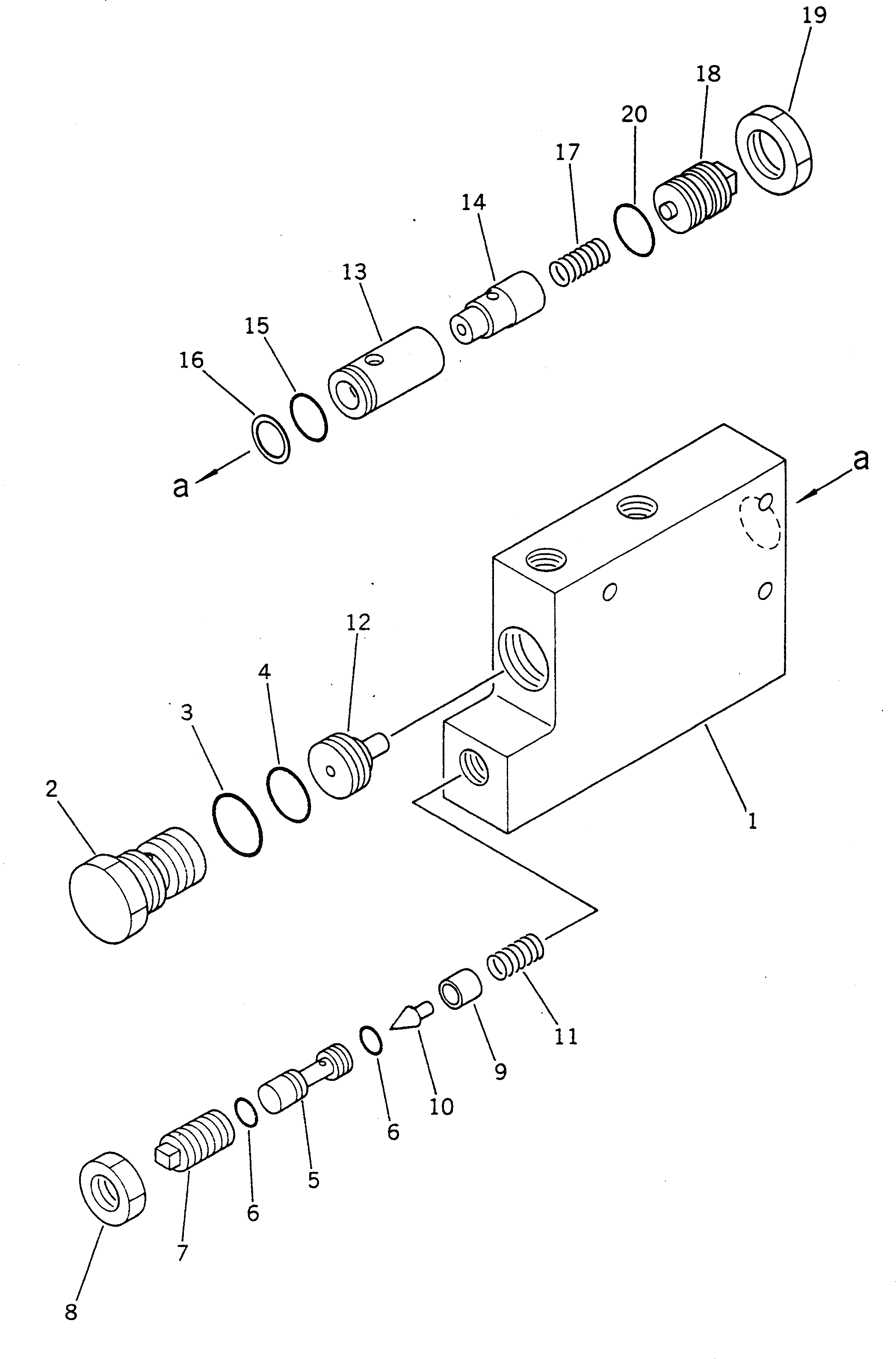 Схема запчастей Komatsu GD705A-3A - ГЛАВН. КОНТРОЛЬНЫЙ КЛАПАН(ДЛЯ РЫХЛИТЕЛЬ) ОПЦИОННЫЕ КОМПОНЕНТЫ