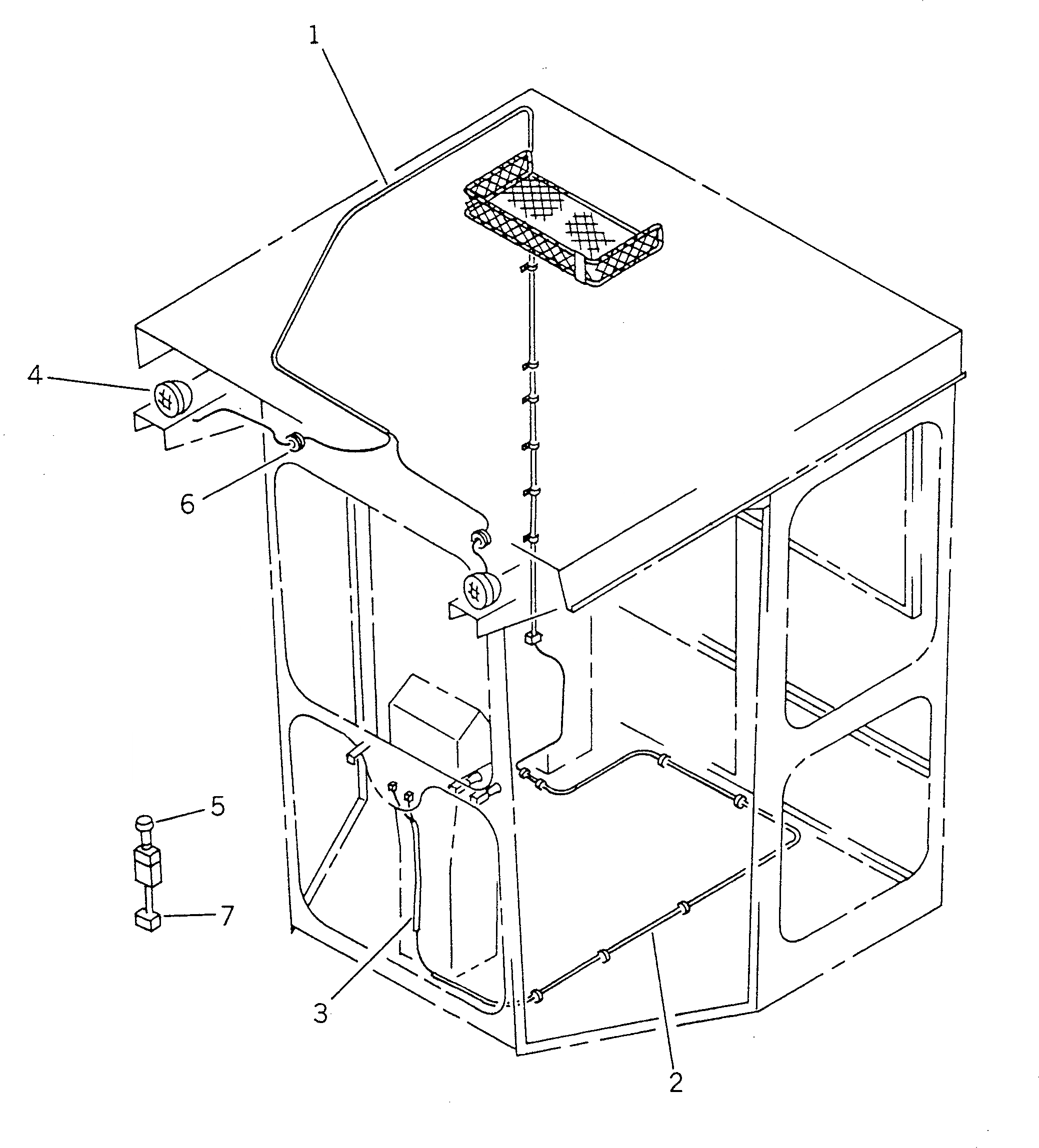 Схема запчастей Komatsu GD705A-4 - ПРОТИВОТУМАНН. ФАРЫ (ДЛЯ КИТАЙ №-) РАМА И ЧАСТИ КОРПУСА