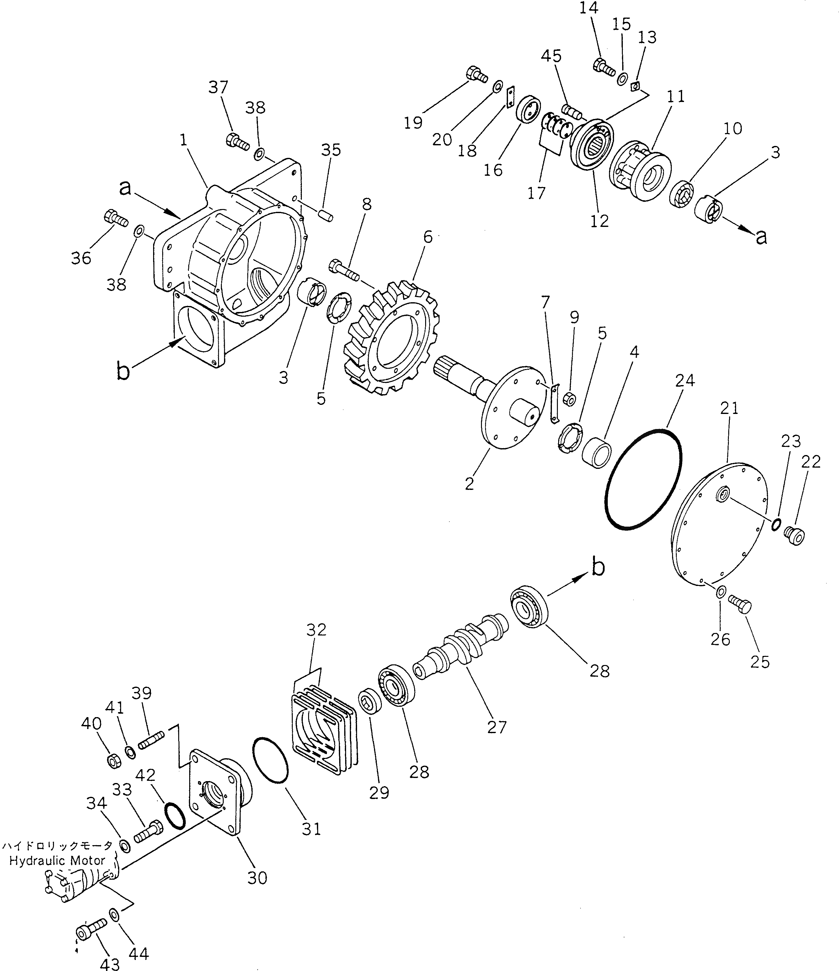 Схема запчастей Komatsu GD705A-4 - КОЛЬЦЕВ.РЕВЕРС ПРИВОД (ДЛЯ РОССИЯ №97-)(№97-) РАБОЧЕЕ ОБОРУДОВАНИЕ