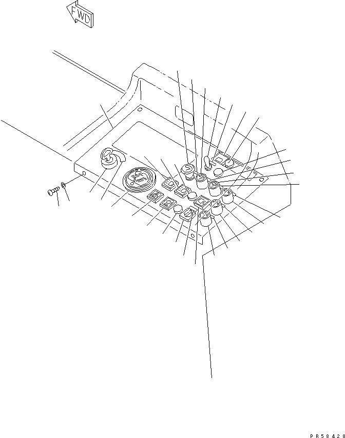 Схема запчастей Komatsu GD705A-4A - ПАНЕЛЬ ПРИБОРОВ (СПЕЦ-Я С АВТОМ. ТРАНСМИССИЕЙ)(№-) КОМПОНЕНТЫ ДВИГАТЕЛЯ И ЭЛЕКТРИКА