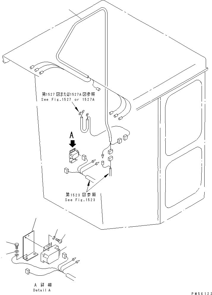 Схема запчастей Komatsu GD705A-4A - КАБИНА (СНЕГОУБОРОЧН. СПЕЦ-Я.) (/) (ЭЛЕКТРИКА¤ /)(№-) РАМА И ЧАСТИ КОРПУСА