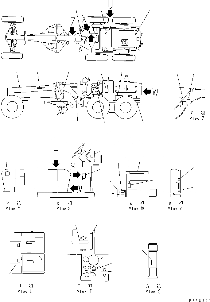 Схема запчастей Komatsu GD705A-4A - МАРКИРОВКА(№-) ИНСТРУМЕНТ И РЕМКОМПЛЕКТЫ