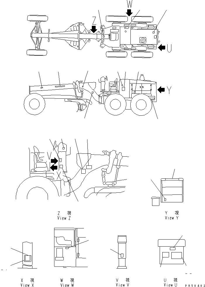 Схема запчастей Komatsu GD705A-4A - МАРКИРОВКА (СПЕЦ-Я С АВТОМ. ТРАНСМИССИЕЙ)(№-) ИНСТРУМЕНТ И РЕМКОМПЛЕКТЫ
