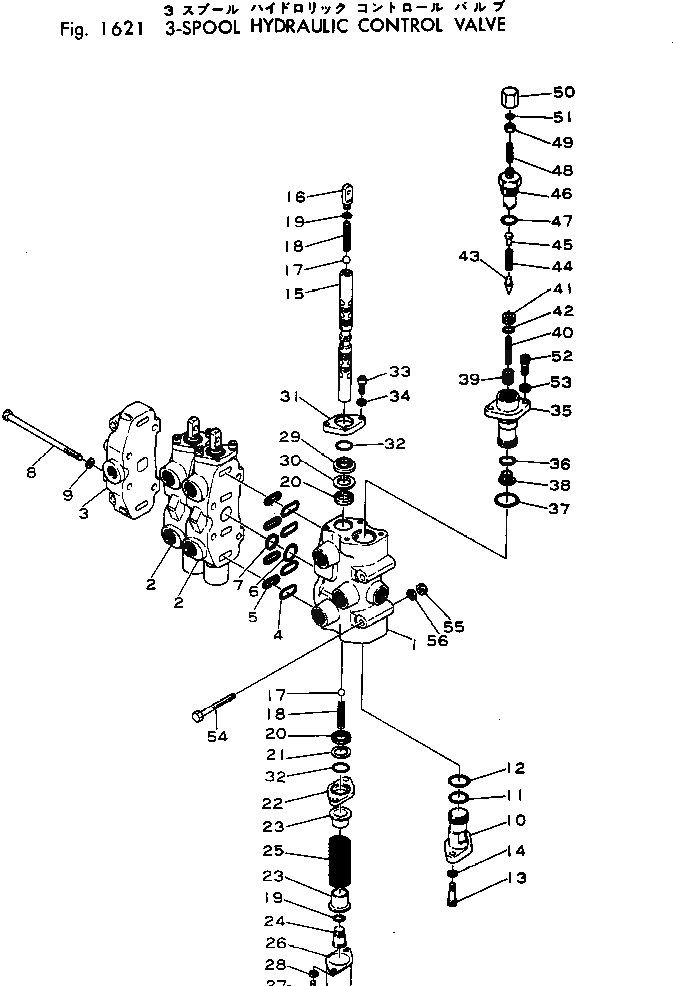 Схема запчастей Komatsu GD705R-1 - 3-Х СЕКЦИОНН. ГИДРАВЛ УПРАВЛЯЮЩ. КЛАПАН ГИДРАВЛИКА