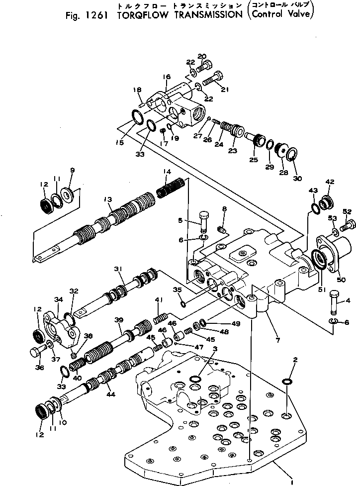 Схема запчастей Komatsu GD705R-1A - ТОРКФЛОУ ТРАНСМИССИЯ (УПРАВЛЯЮЩ. КЛАПАН) СИЛОВАЯ ПЕРЕДАЧА