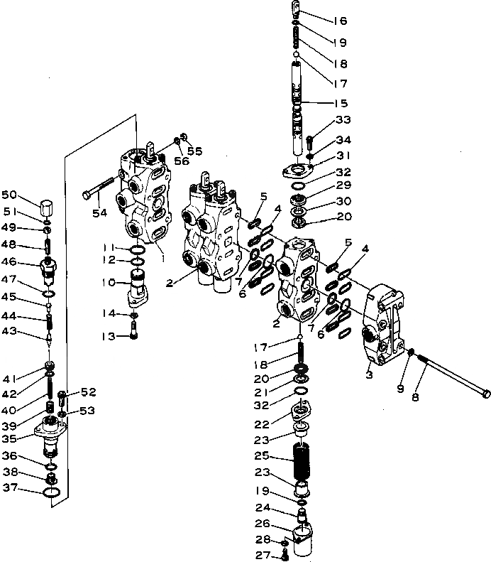 Схема запчастей Komatsu GD705R-1 - 4-Х СЕКЦИОНН. ГИДРАВЛ УПРАВЛЯЮЩ. КЛАПАН ГИДРАВЛИКА