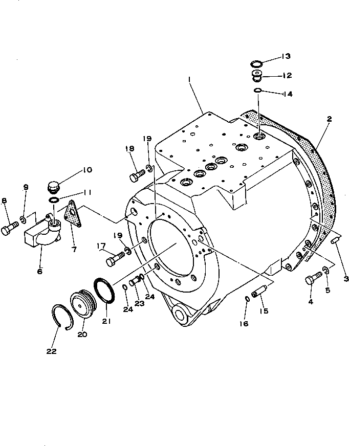 Схема запчастей Komatsu GD705R-2 - ТОРКФЛОУ ТРАНСМИССИЯ СИЛОВАЯ ПЕРЕДАЧА