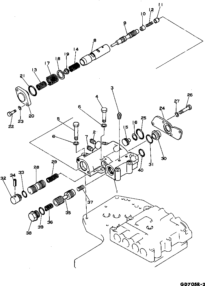 Схема запчастей Komatsu GD705R-2 - ТОРКФЛОУ ТРАНСМИССИЯ СИЛОВАЯ ПЕРЕДАЧА