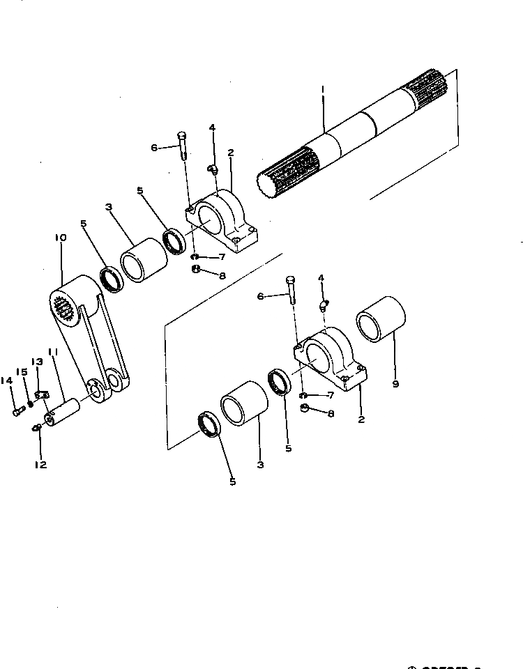 Схема запчастей Komatsu GD705R-2 - LIFT ВАЛ ОПЦИОННЫЕ КОМПОНЕНТЫ